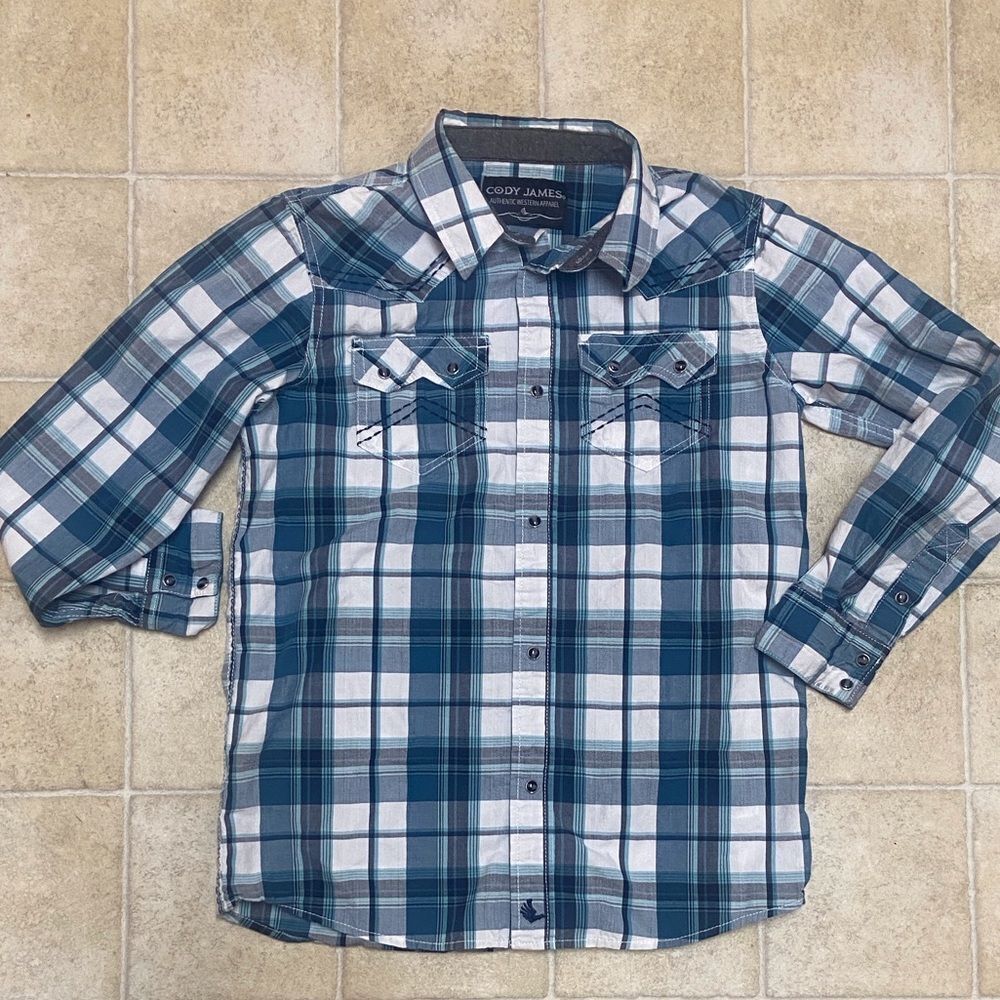 Cody James 💯% Cotton Shirt Boy’s Large Western
